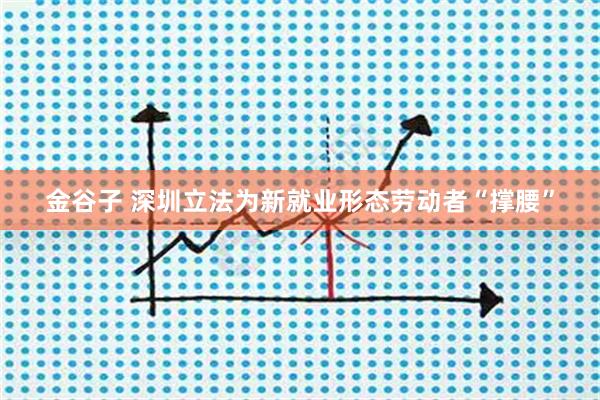 金谷子 深圳立法为新就业形态劳动者“撑腰”